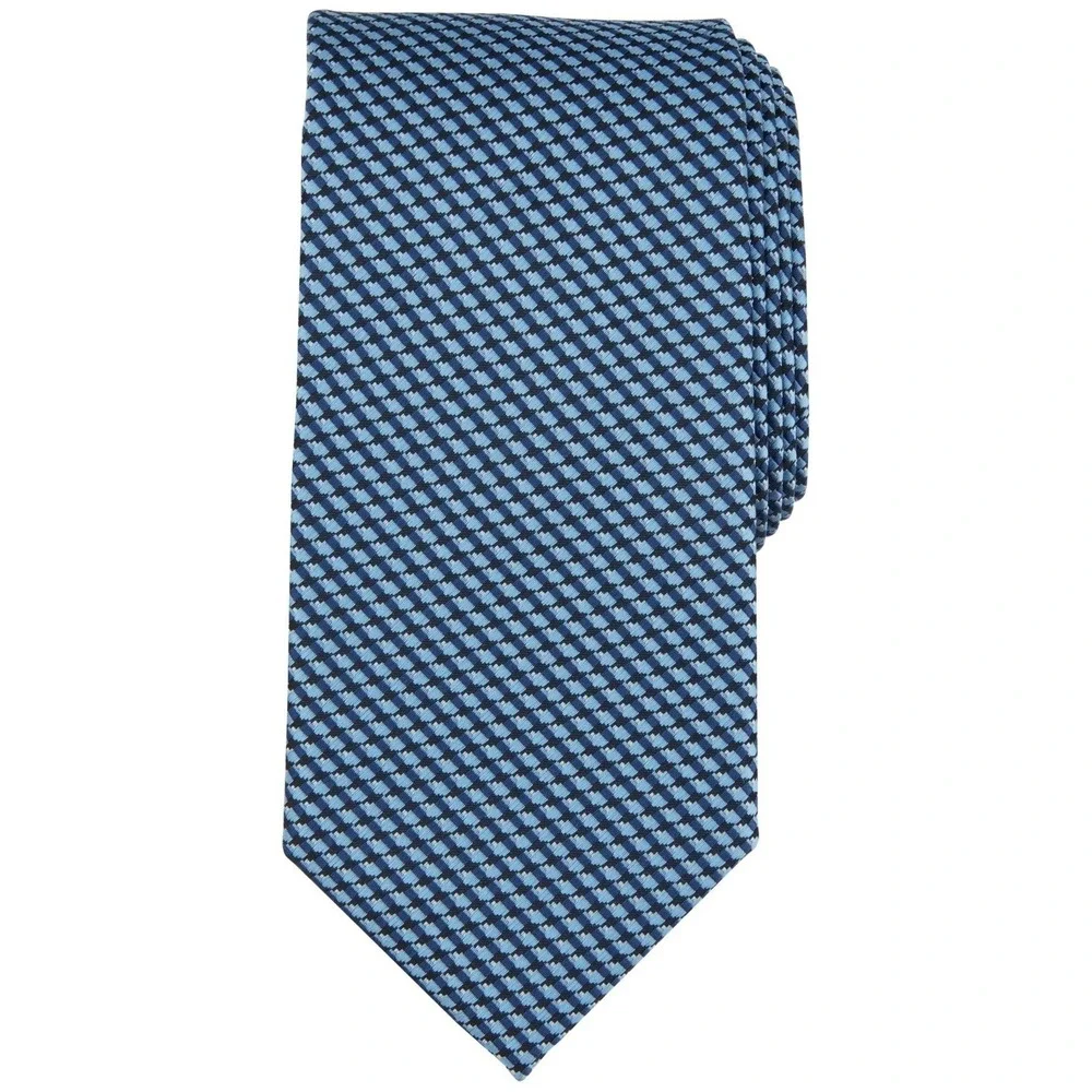 Perry Ellis Mens Portfolio Tie One Size Navy Cutler Mini Dot Pattern Necktie NWT